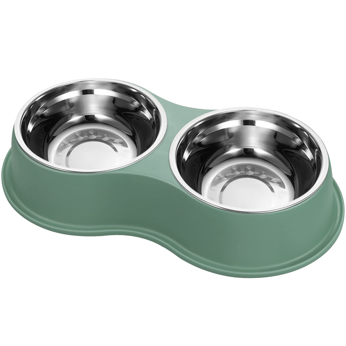 Epetslove Stainless Steel Dog Bowls Double Non-Slip Dog Water and Food Bowl