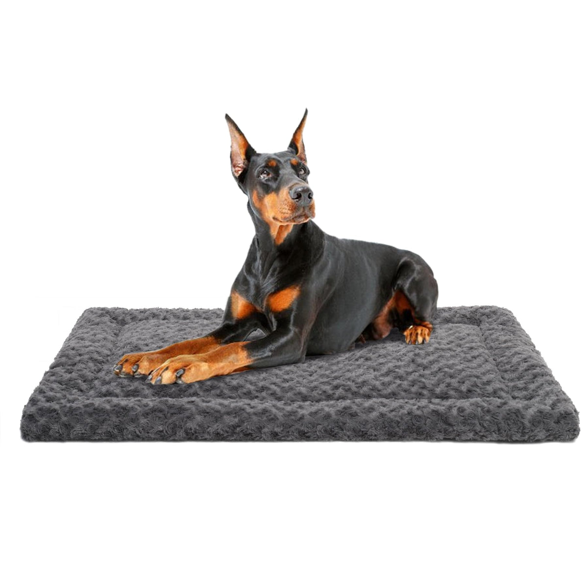 Exsnugy Washable Dog Bed Mat Medium Size Fluffy Pet Crate Pad 36x23
