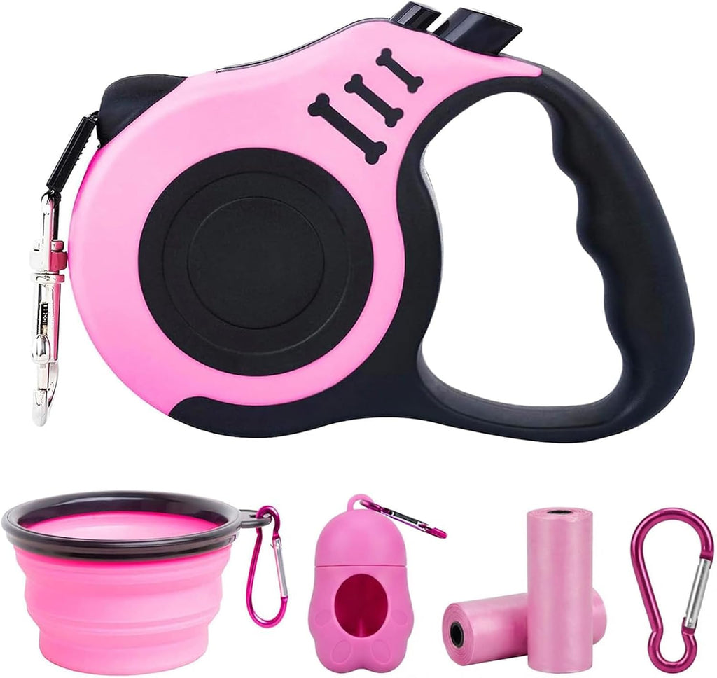 PETIMP Retractable Dog Leash Lightweight 16FT Leash Set