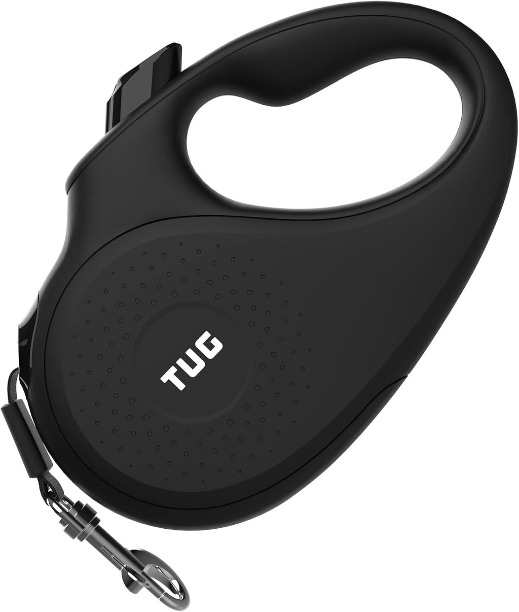 TUG Monochrome XL Retractable Dog Leash, 26 ft (Extra Large, Black)