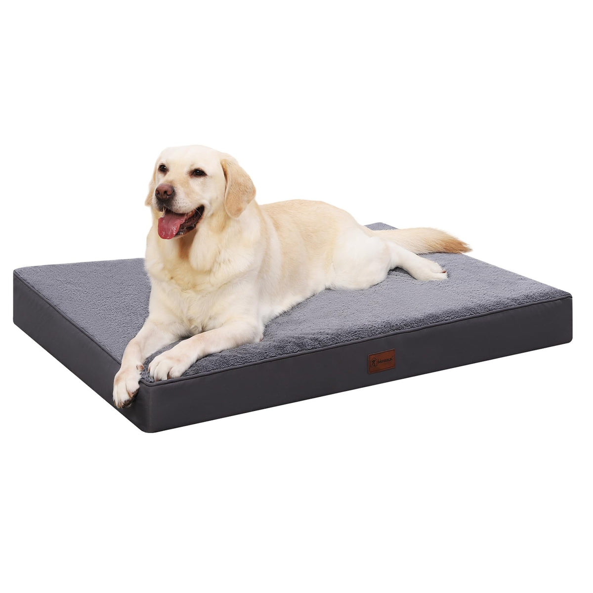 Waterproof Medium Size Dog Crate Bed Orthopedic 35x22 Grey