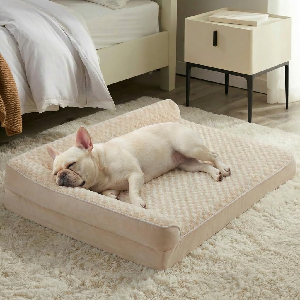 BFPETHOME Orthopedic Washable Dog Bed, Sleeping Couch for Large Senior Dogs