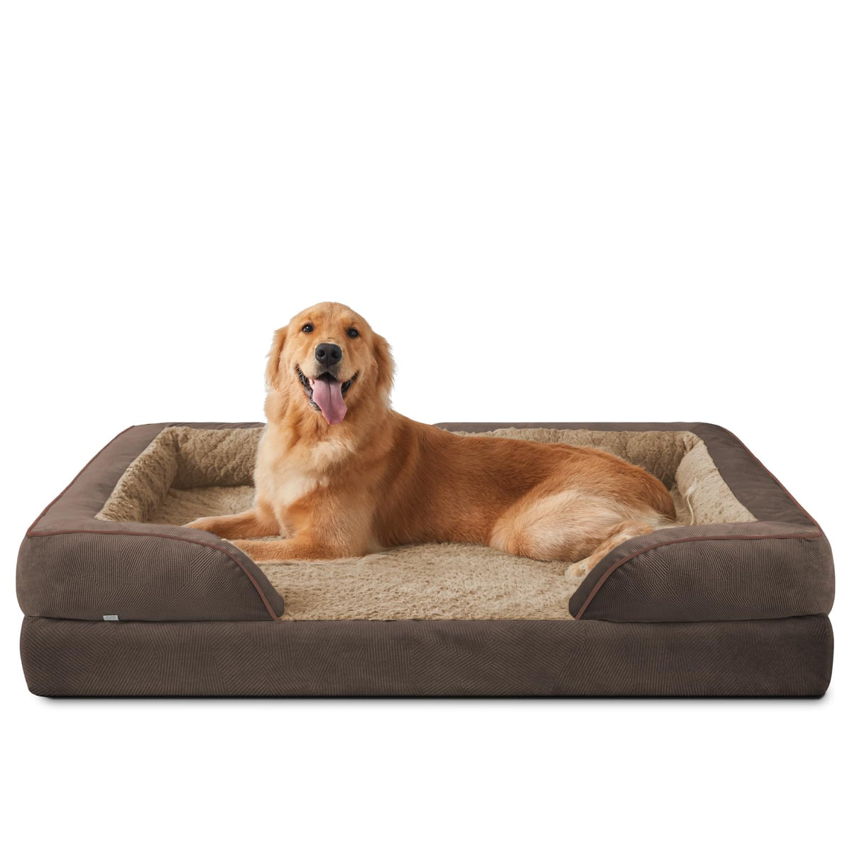 INVENHO Orthopedic Dog Beds Large Sized, XL Washable Dog Sofa with Egg-Crate Foam, Waterproof Lining and Non-Skid Bottom