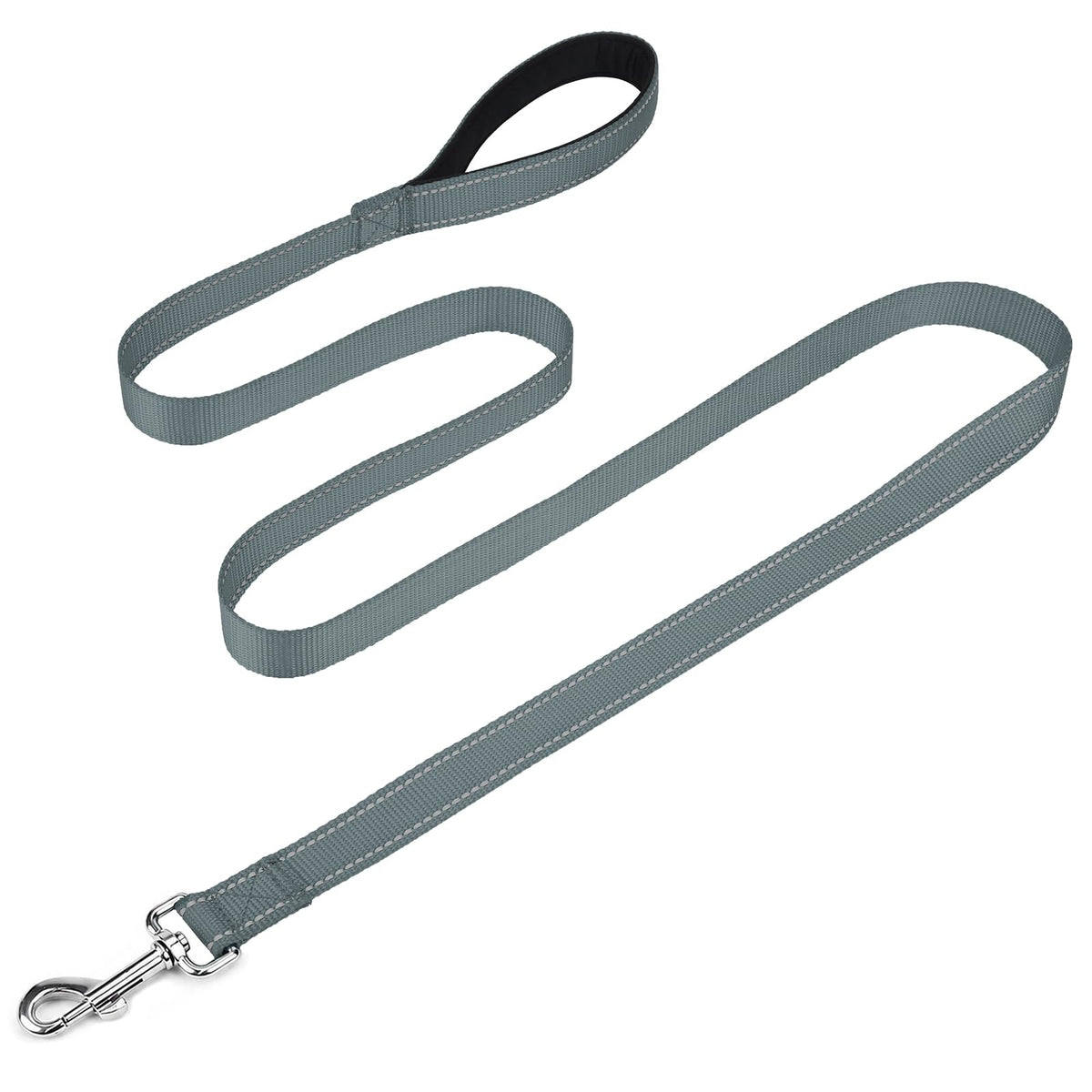 FunTags Reflective Nylon Dog Leash for Medium & Large Dogs, 6FT for Walks