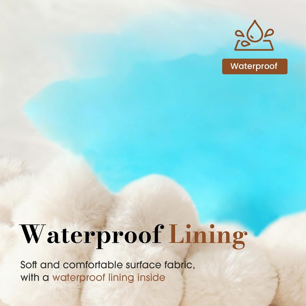 Dog Beds for Large Sized Dog, Orthopedic Foam with Waterproof Lining