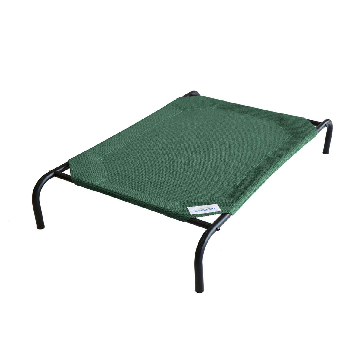 Coolaroo Original Elevated Dog Bed - Breathable Off-The-Ground Pet Bed with Cooling Fabric, Joint Relief & Moisture-Resistant Fabric, 100% Recyclable, Easy Clean, Grey, Medium