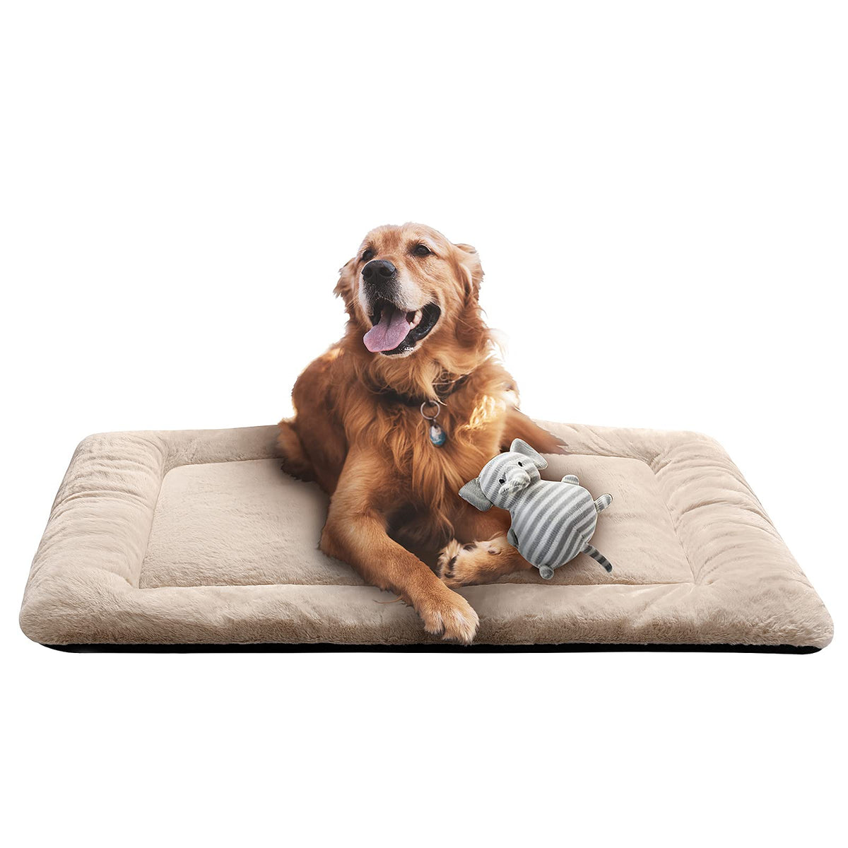 Dog Crate Pad Washable Dog Bed for Crate Medium Cozy Mat 36-Inch Gray