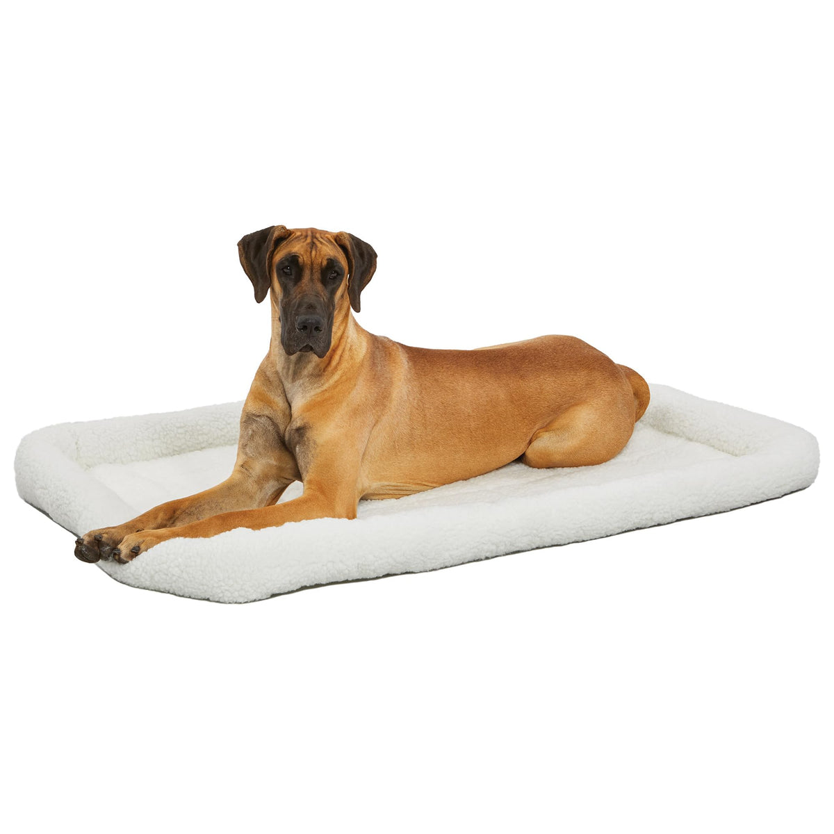 QuietTime by MidWest 24" Dog Crate Bolster Bed, Gray, Small Breeds