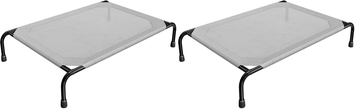 Simple Trending Raised Dog Bed for Large Dogs, Waterproof XL Dog Cot, Grey