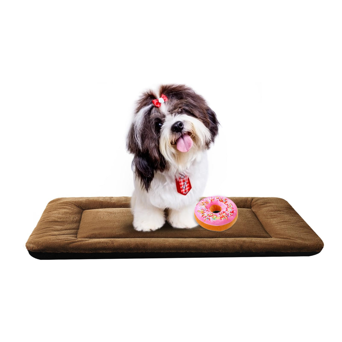 Dog Crate Pad Washable Dog Bed for Crate Medium Cozy Mat 36-Inch Gray