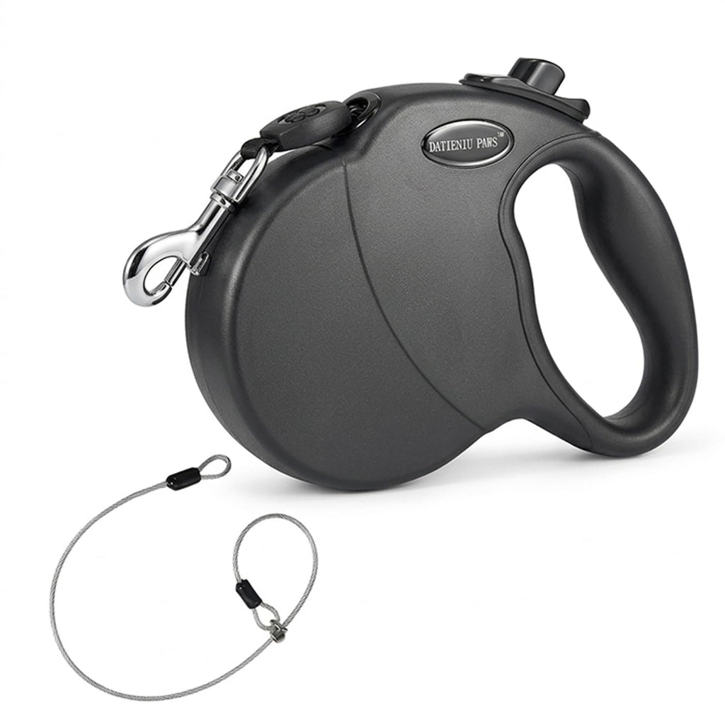 13FT Retractable Dog Leash for Small Dogs up to 22lbs with Chew Proof Steel Wire Extender, Lightweight, Durable & Safe Walking Solution Pink S