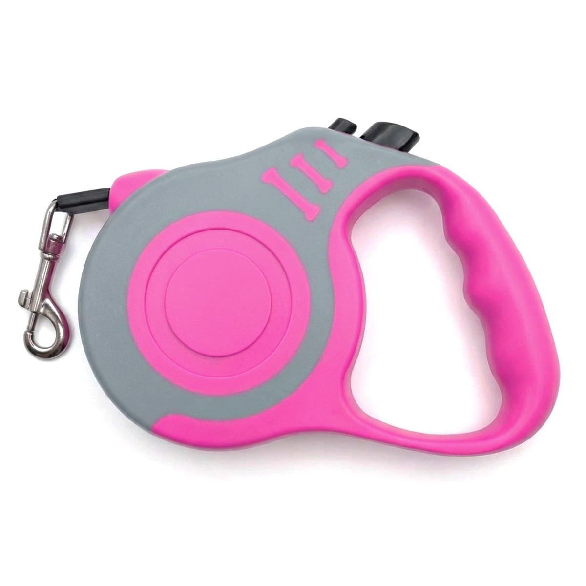 Retractable Dog Leash Lightweight 10/16FT Leash with Non-Slip Handle, for Small Dogs Puppy(Gray Pink, 10FT)