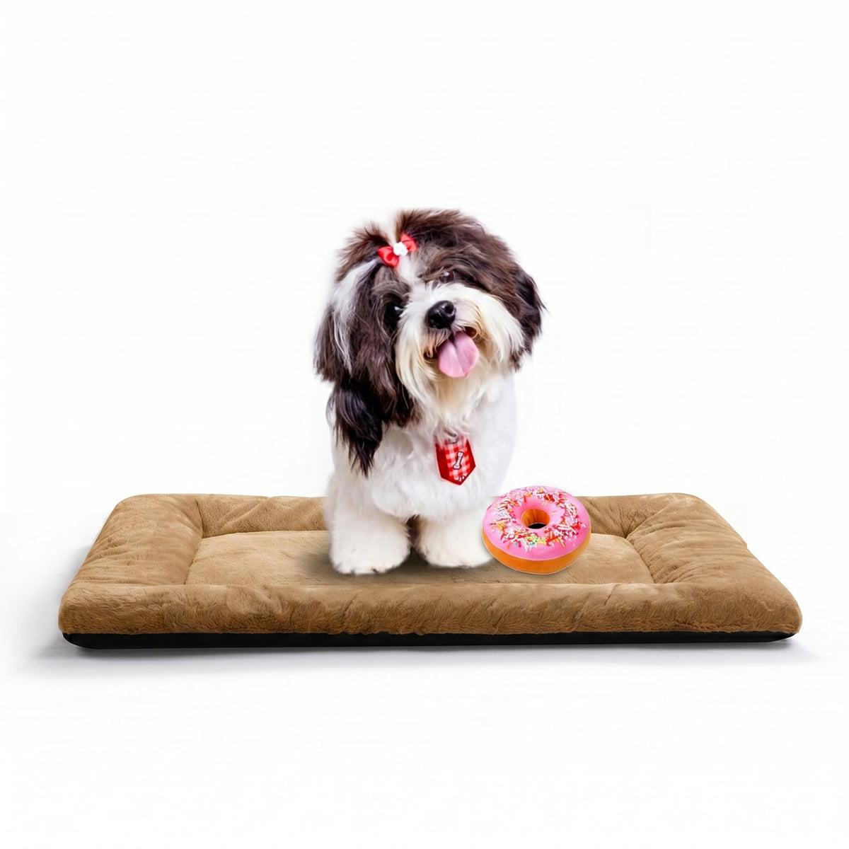 Dog Crate Pad Washable Dog Bed for Crate Medium Cozy Mat 36-Inch Gray