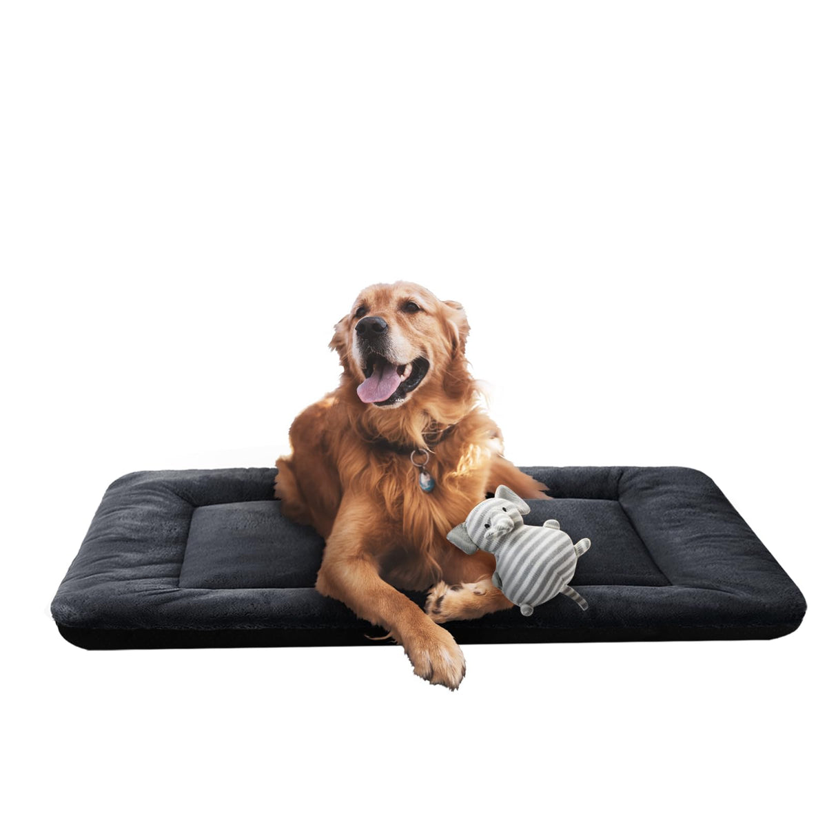 Dog Crate Pad Washable Dog Bed for Crate Medium Cozy Mat 36-Inch Gray