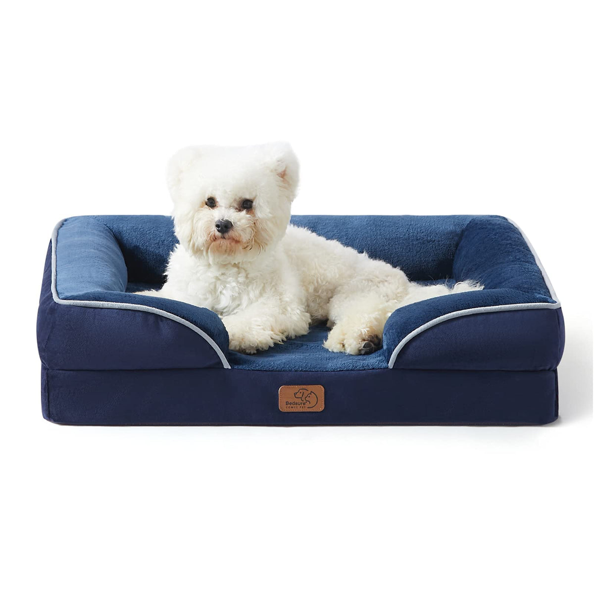 Bedsure Orthopedic Dog Bed Medium Washable Original Design, 28" Grey