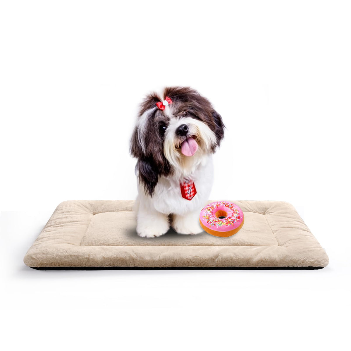 Dog Crate Pad Washable Dog Bed for Crate Medium Cozy Mat 36-Inch Gray