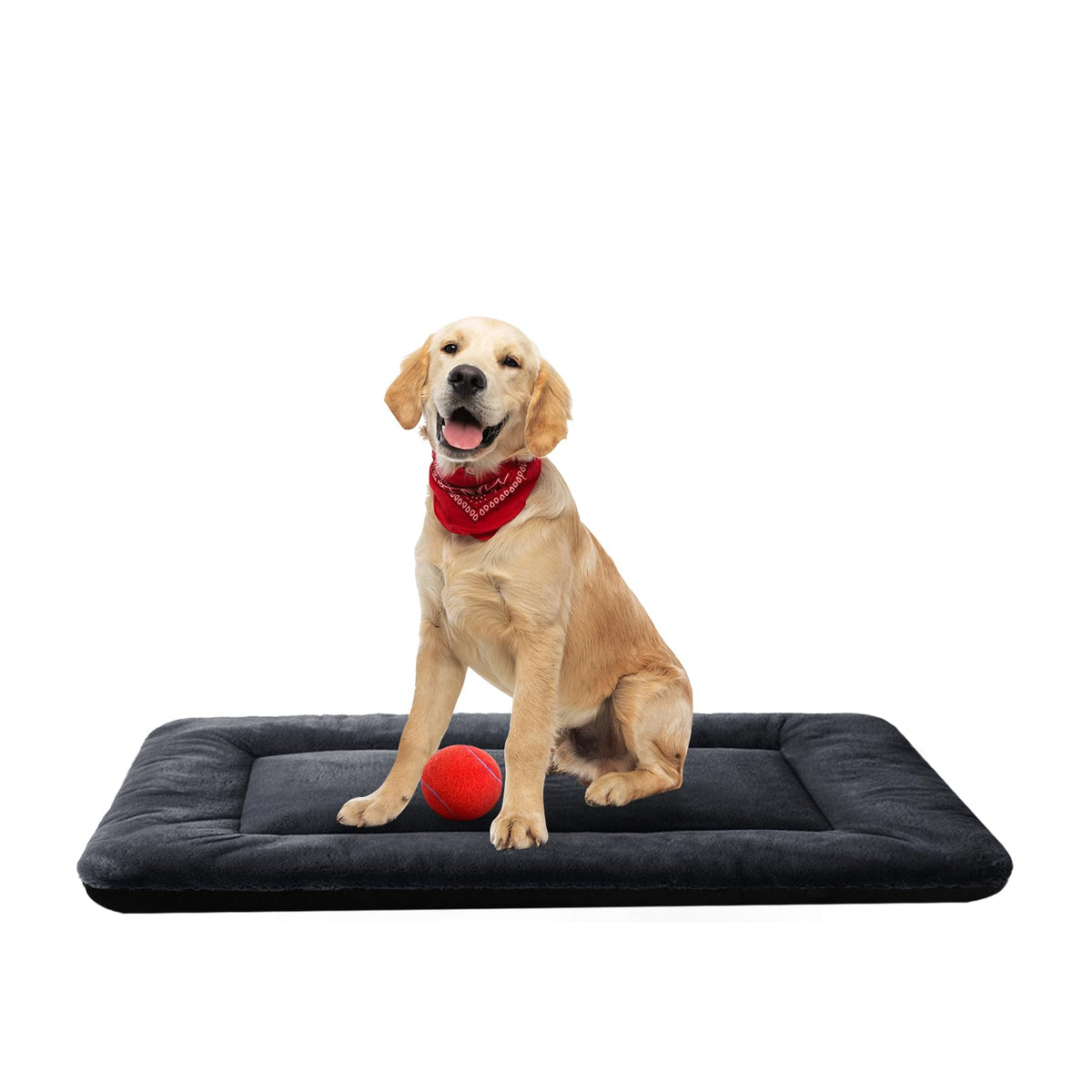 Dog Crate Pad Washable Dog Bed for Crate Medium Cozy Mat 36-Inch Gray