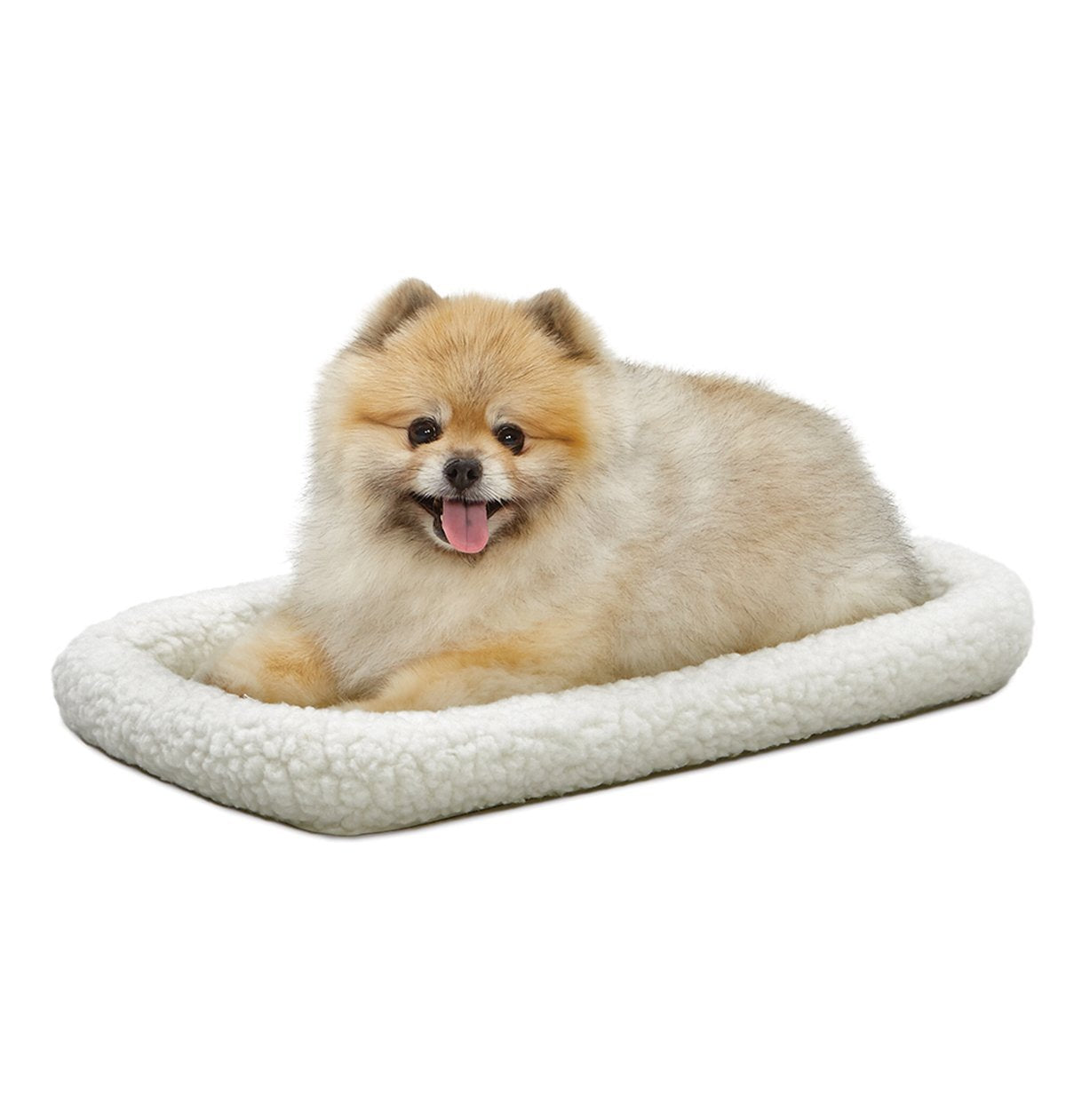QuietTime by MidWest 24" Dog Crate Bolster Bed, Gray, Small Breeds