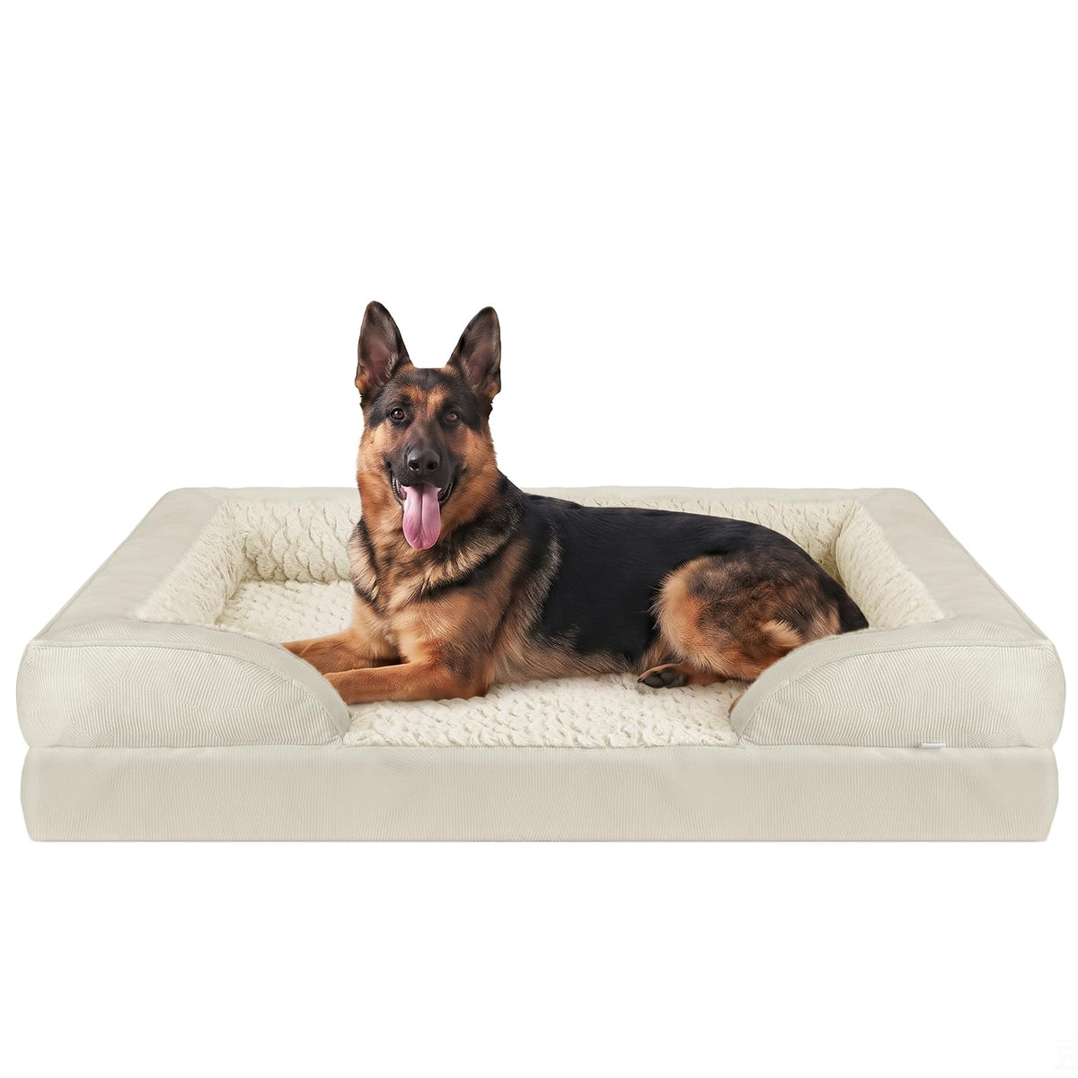 INVENHO Orthopedic Dog Beds Large Sized, XL Washable Dog Sofa with Egg-Crate Foam, Waterproof Lining and Non-Skid Bottom