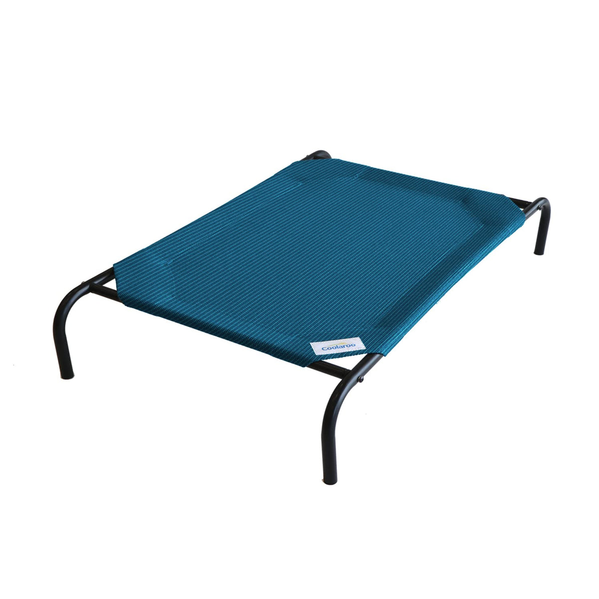 Coolaroo Original Elevated Dog Bed - Breathable Off-The-Ground Pet Bed with Cooling Fabric, Joint Relief & Moisture-Resistant Fabric, 100% Recyclable, Easy Clean, Grey, Medium