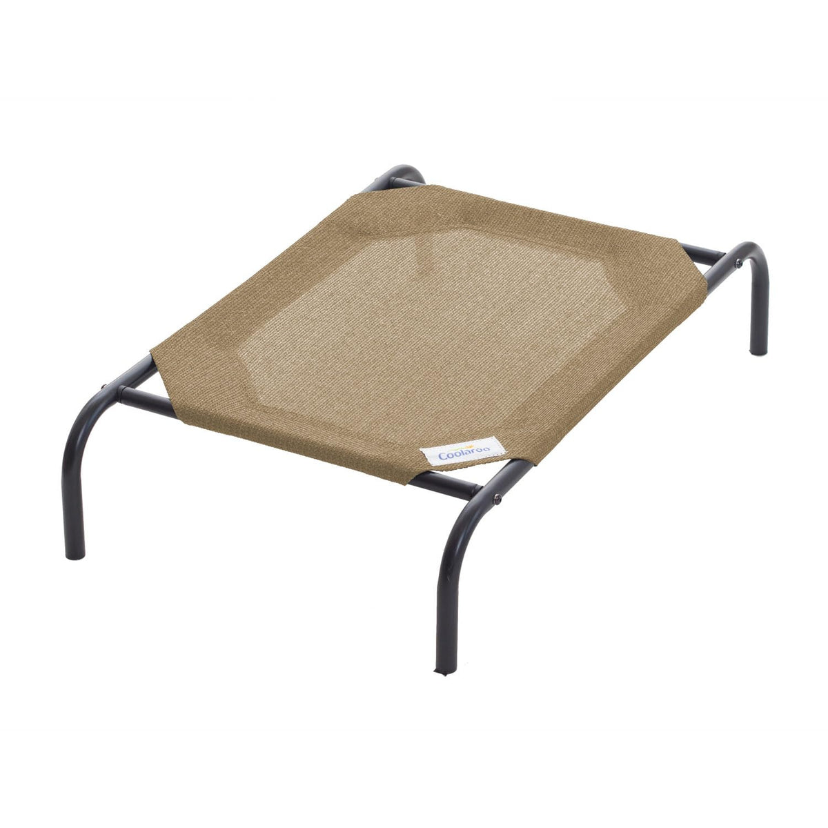 Coolaroo Original Elevated Dog Bed - Breathable Off-The-Ground Pet Bed with Cooling Fabric, Joint Relief & Moisture-Resistant Fabric, 100% Recyclable, Easy Clean, Grey, Medium