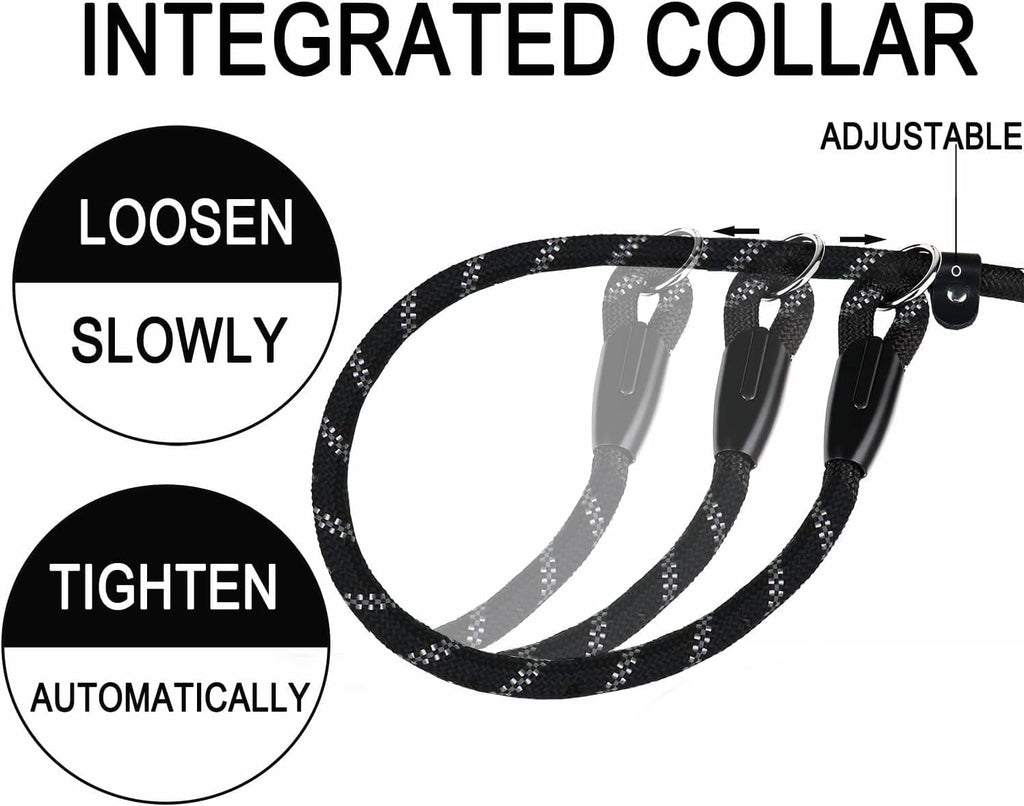 Dog Leash, 6 FT Heavy Duty Dog Leashes with Comfortable Padded Handle,Black