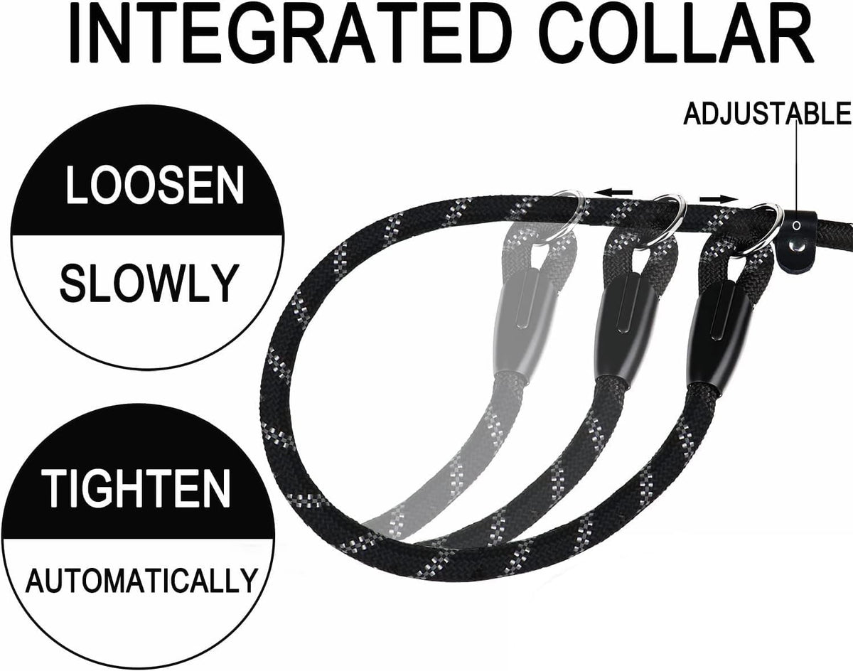 Dog Leash, 6 FT Heavy Duty Dog Leashes with Comfortable Padded Handle,Black