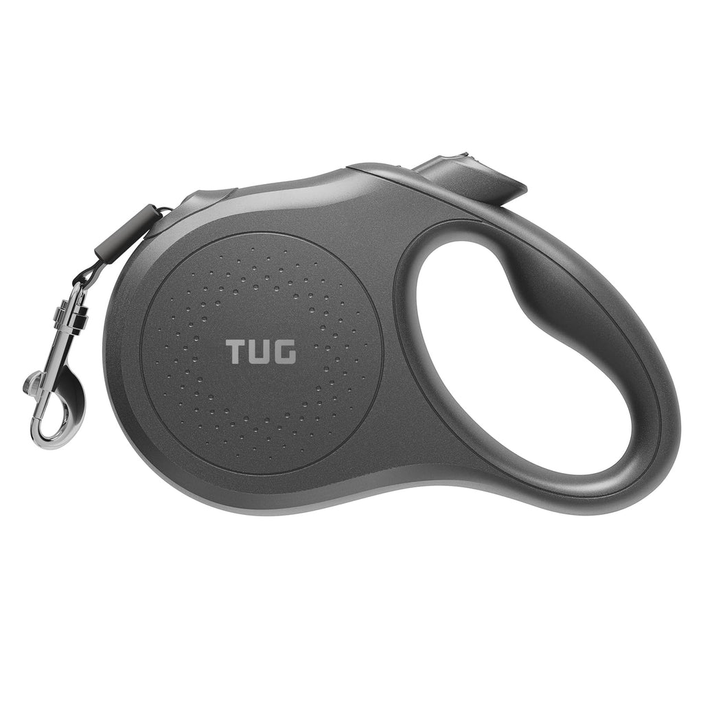 TUG Quest Retractable Dog Leash | 360° Tangle-Free | 16 ft Tape (S, Cream)