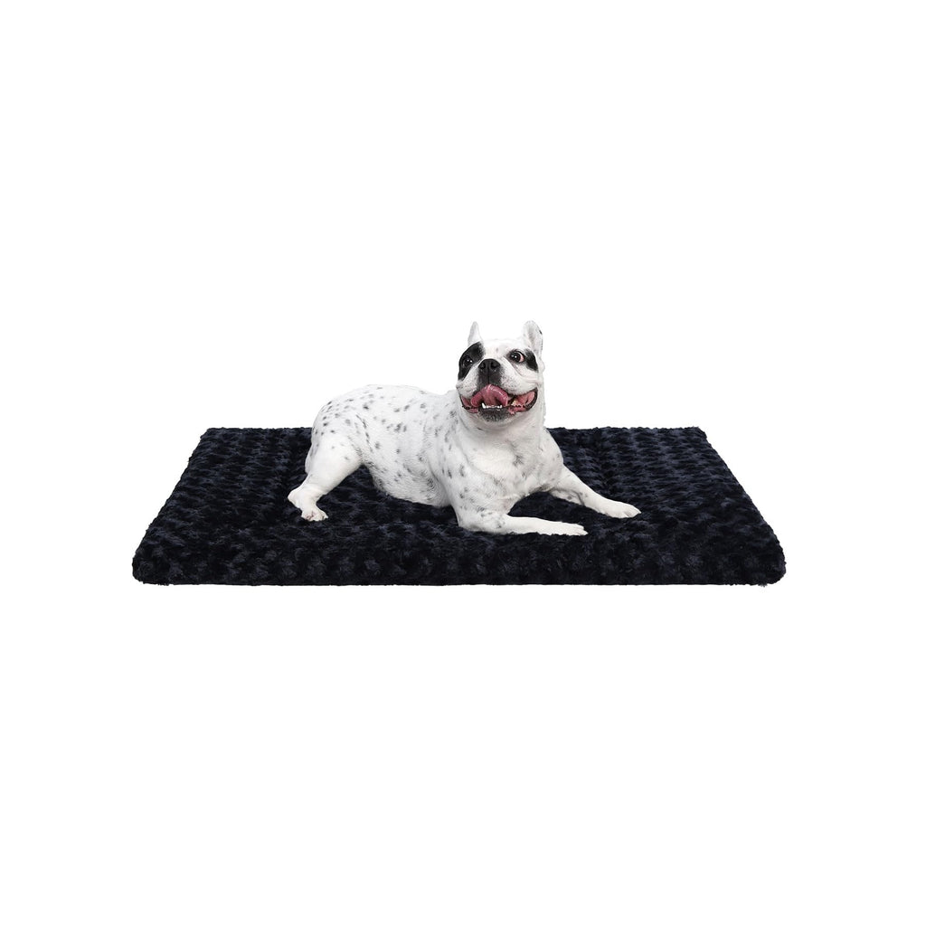 Exsnugy Washable Dog Bed Mat Medium Size Fluffy Pet Crate Pad 36x23