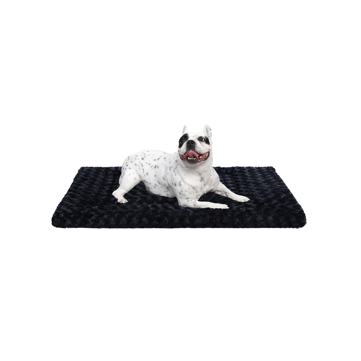 Exsnugy Washable Dog Bed Mat Medium Size Fluffy Pet Crate Pad 36x23
