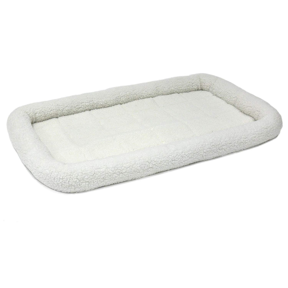 QuietTime by MidWest 24" Dog Crate Bolster Bed, Gray, Small Breeds