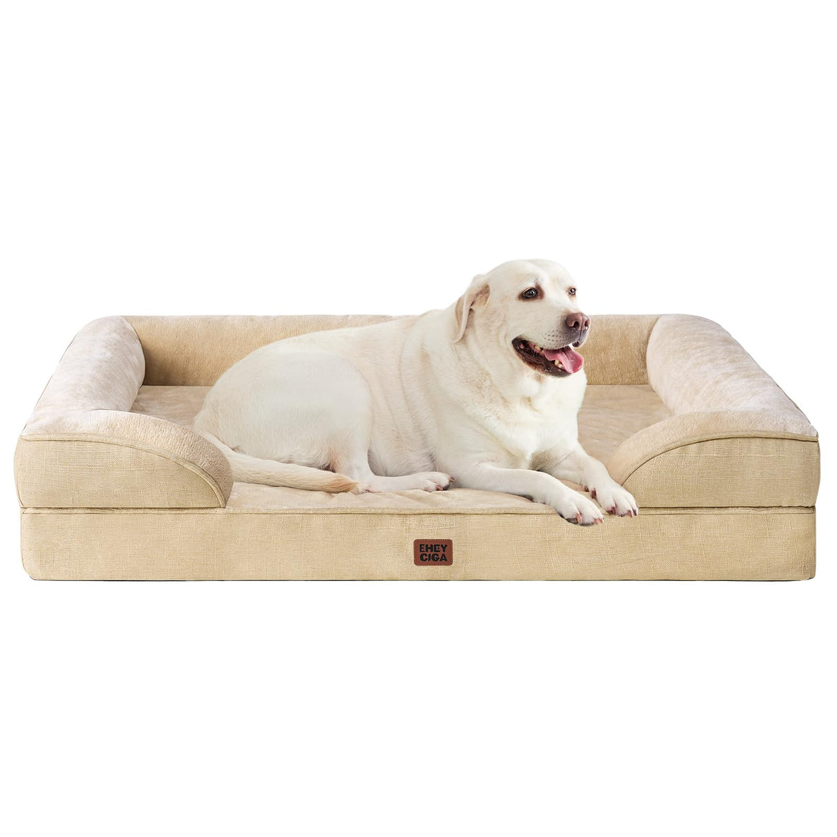 EHEYCIGA Orthopedic Extra Large Dog Bed, Waterproof Washable XL Pet Bed 44"