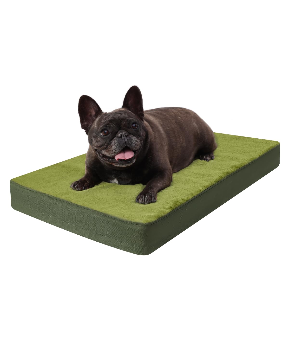 KSIIA Orthopedic Dog Bed for Large Dogs with Waterproof Lining, Grey, 35x22