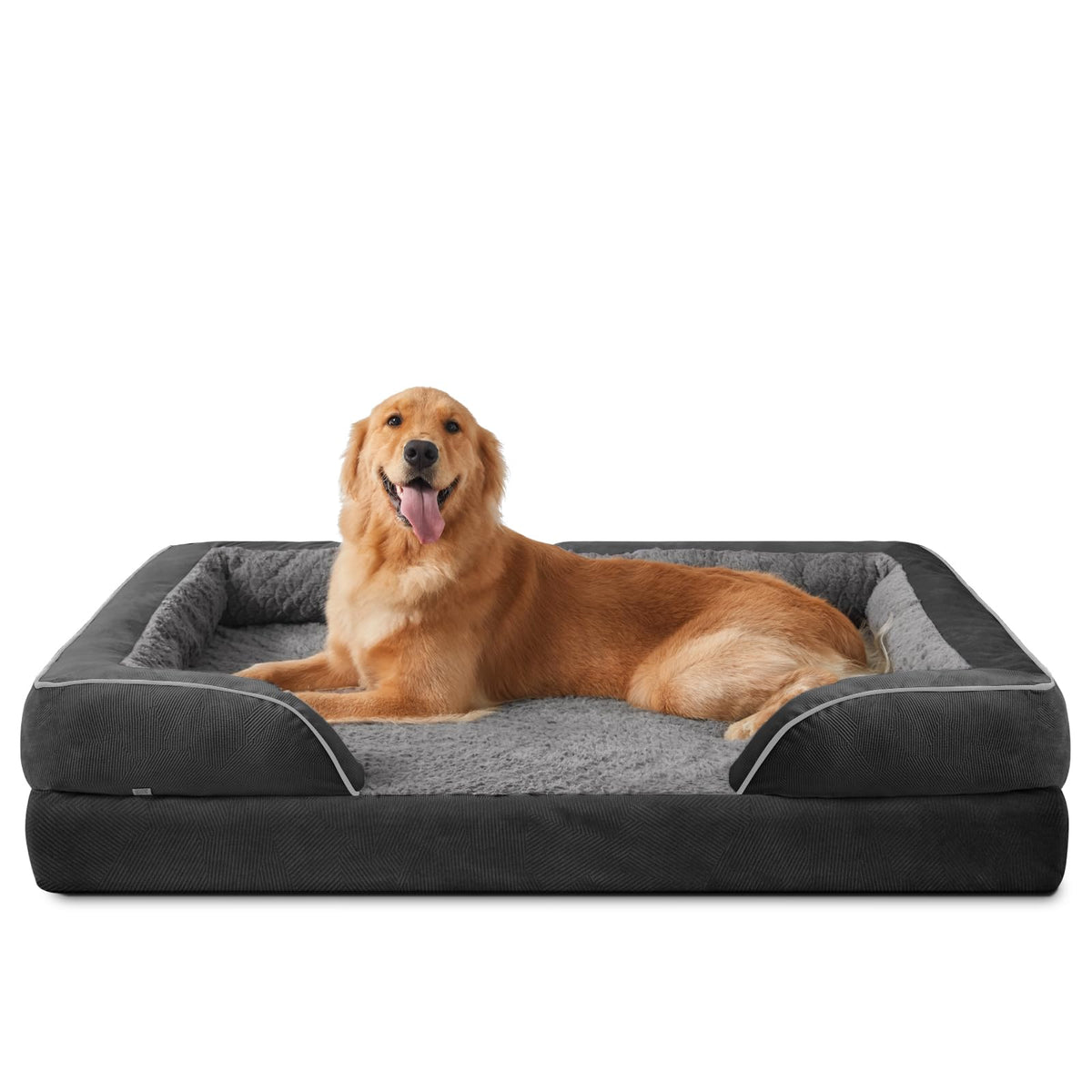 INVENHO Orthopedic Dog Beds Large Sized, XL Washable Dog Sofa with Egg-Crate Foam, Waterproof Lining and Non-Skid Bottom