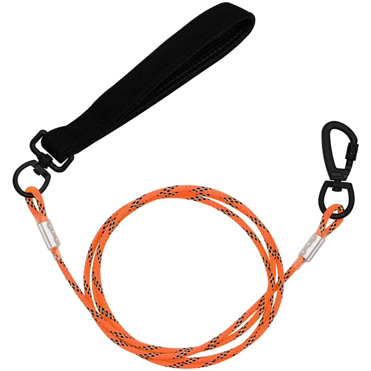 4/5/6 FT Chew Proof Dog Leashes with Comfortable Handle, Steel Cable Lead for Control Large or Medium Dogs Walk and Train, Heavy Duty with Rotate Clasp and Double Buckle (6FT,Pink)