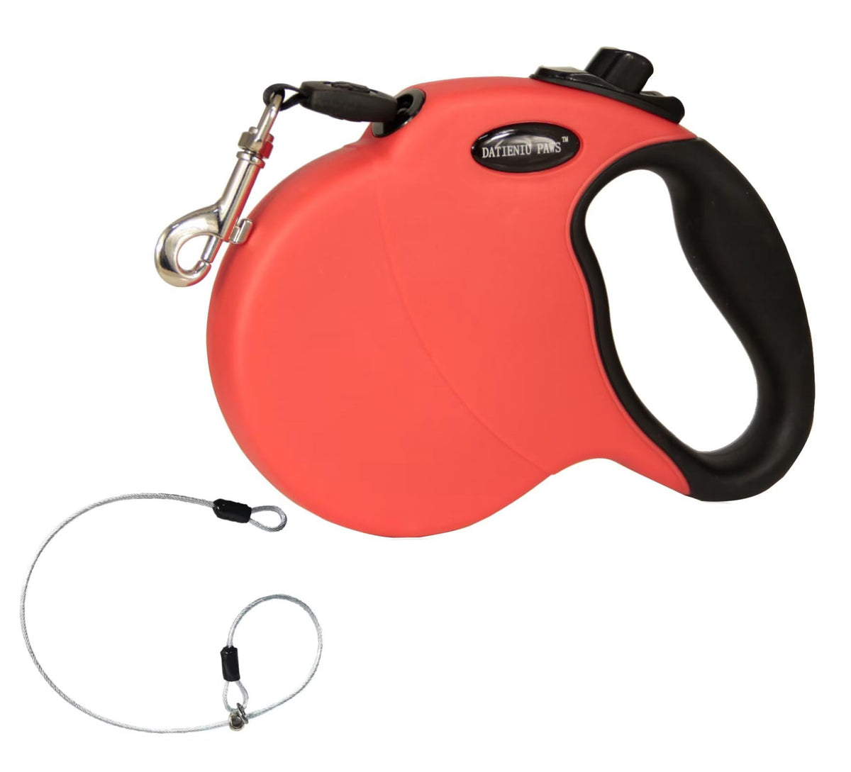 13FT Retractable Dog Leash for Small Dogs up to 22lbs with Chew Proof Steel Wire Extender, Lightweight, Durable & Safe Walking Solution Pink S