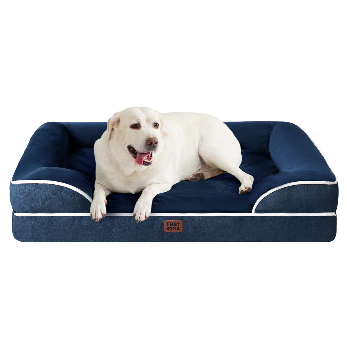 EHEYCIGA Orthopedic Extra Large Dog Bed, Waterproof Washable XL Pet Bed 44"