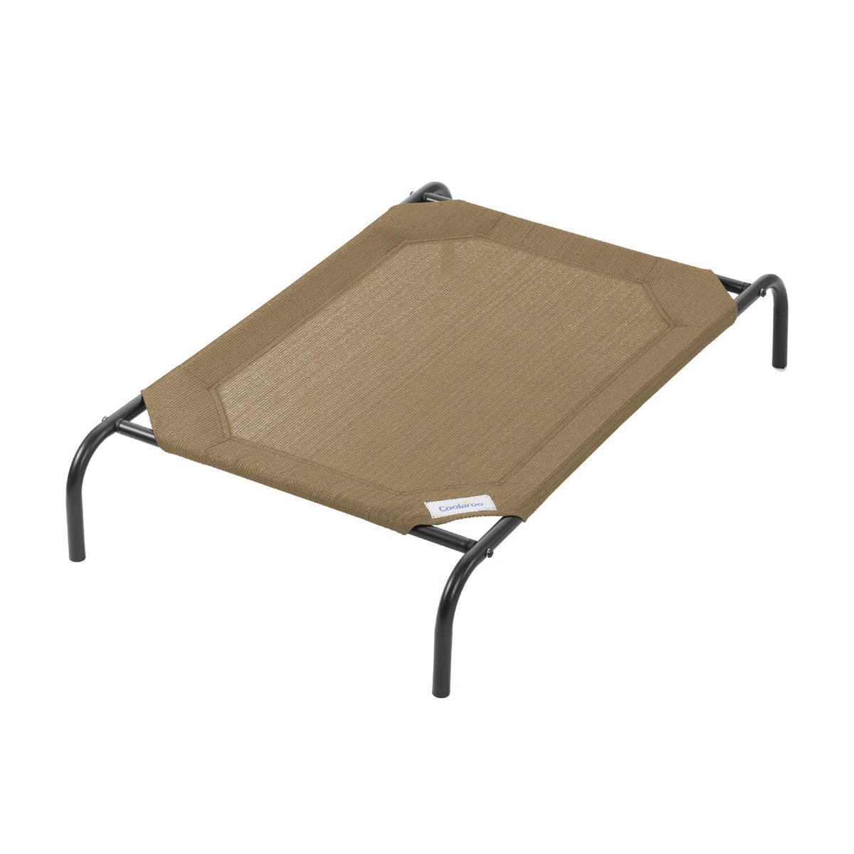 Coolaroo Original Elevated Dog Bed - Breathable Off-The-Ground Pet Bed with Cooling Fabric, Joint Relief & Moisture-Resistant Fabric, 100% Recyclable, Easy Clean, Grey, Medium