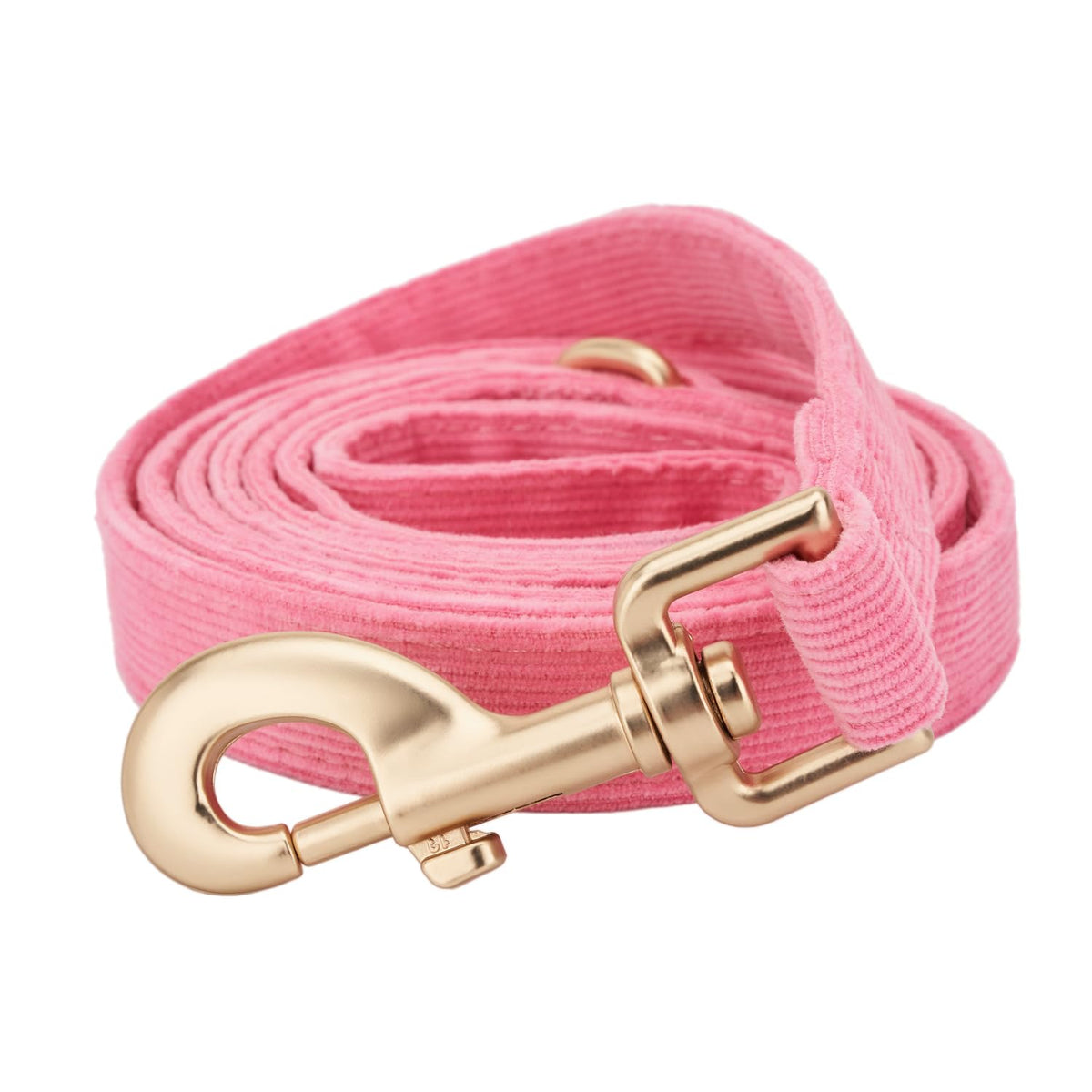 Soft Corduroy Dog Leash 5 Ft Heavy Duty Pet Lead with Gold Metal Hook for Small Medium Large Dogs,Ligth Pink