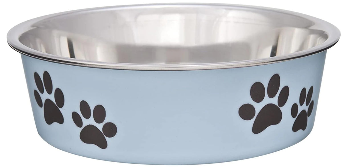 Loving Pets Bella Dog Bowls- Stainless Steel Dog & Cat Bowls - Spill Proof Dog Food Bowl, Cat Bowl, Puppy Essentials & Pet Supplies Great for Home & Travel (Medium 20-35 lbs, Paparazzi Pink)