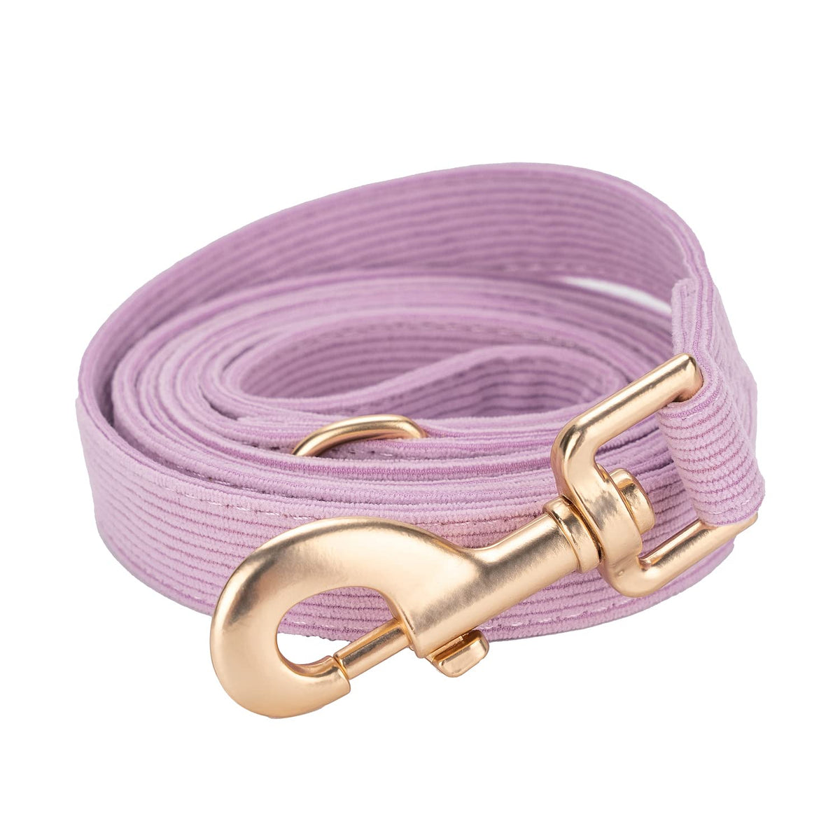 Soft Corduroy Dog Leash 5 Ft Heavy Duty Pet Lead with Gold Metal Hook for Small Medium Large Dogs,Ligth Pink