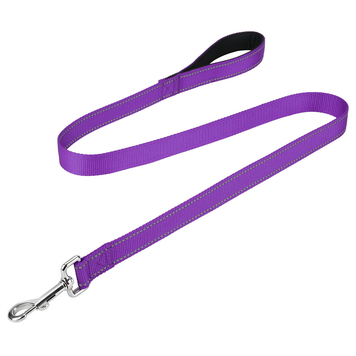FunTags Reflective Nylon Dog Leash for Medium & Large Dogs, 6FT for Walks