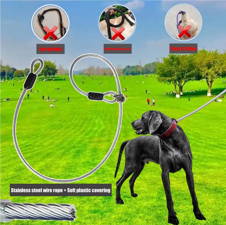 13FT Retractable Dog Leash for Small Dogs up to 22lbs with Chew Proof Steel Wire Extender, Lightweight, Durable & Safe Walking Solution Pink S