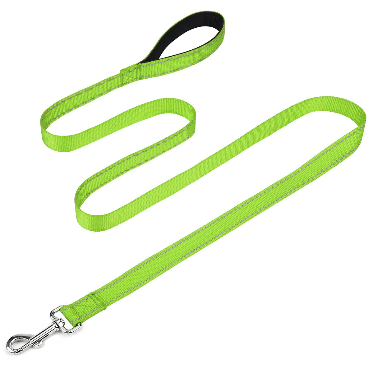 FunTags Reflective Nylon Dog Leash for Medium & Large Dogs, 6FT for Walks