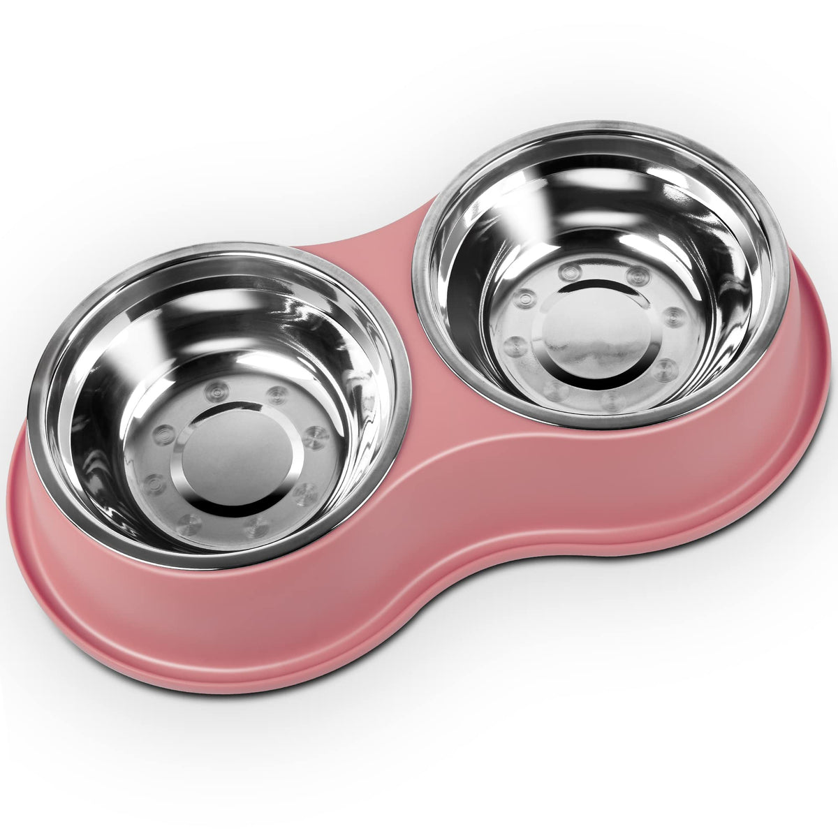 Epetslove Stainless Steel Dog Bowls Double Non-Slip Dog Water and Food Bowl