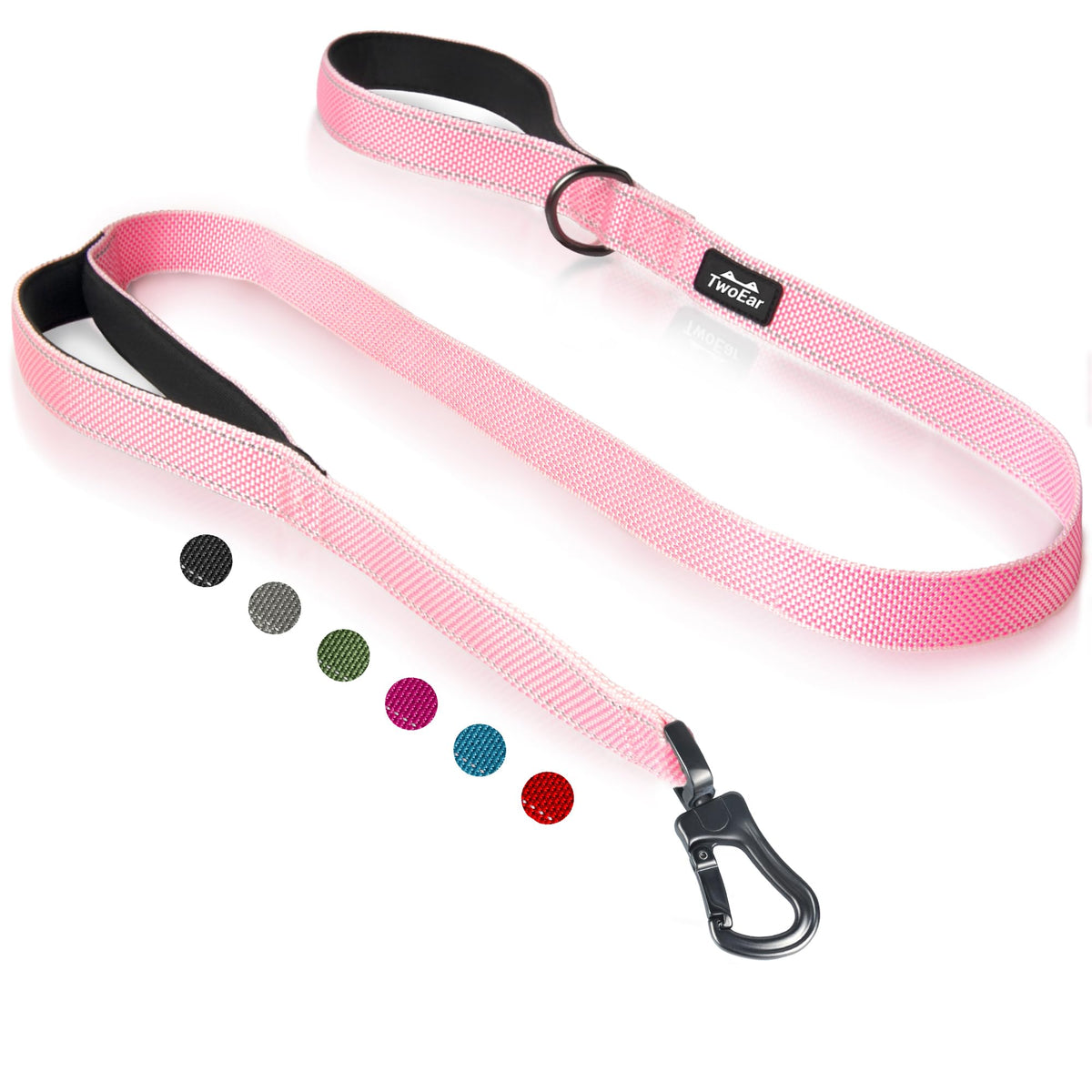 Twoear 6FT 1IN Heavy Duty Dog Leash for Large Dogs with 2 Padded Handles
