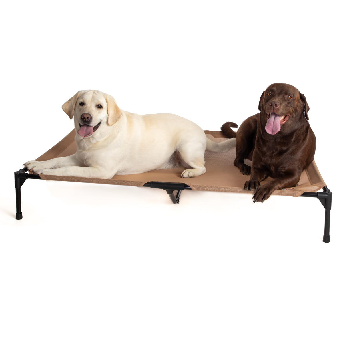 K&H Outdoor Elevated Dog Bed, Cooling Raised Dog Bed, Medium 32x25in, Tan