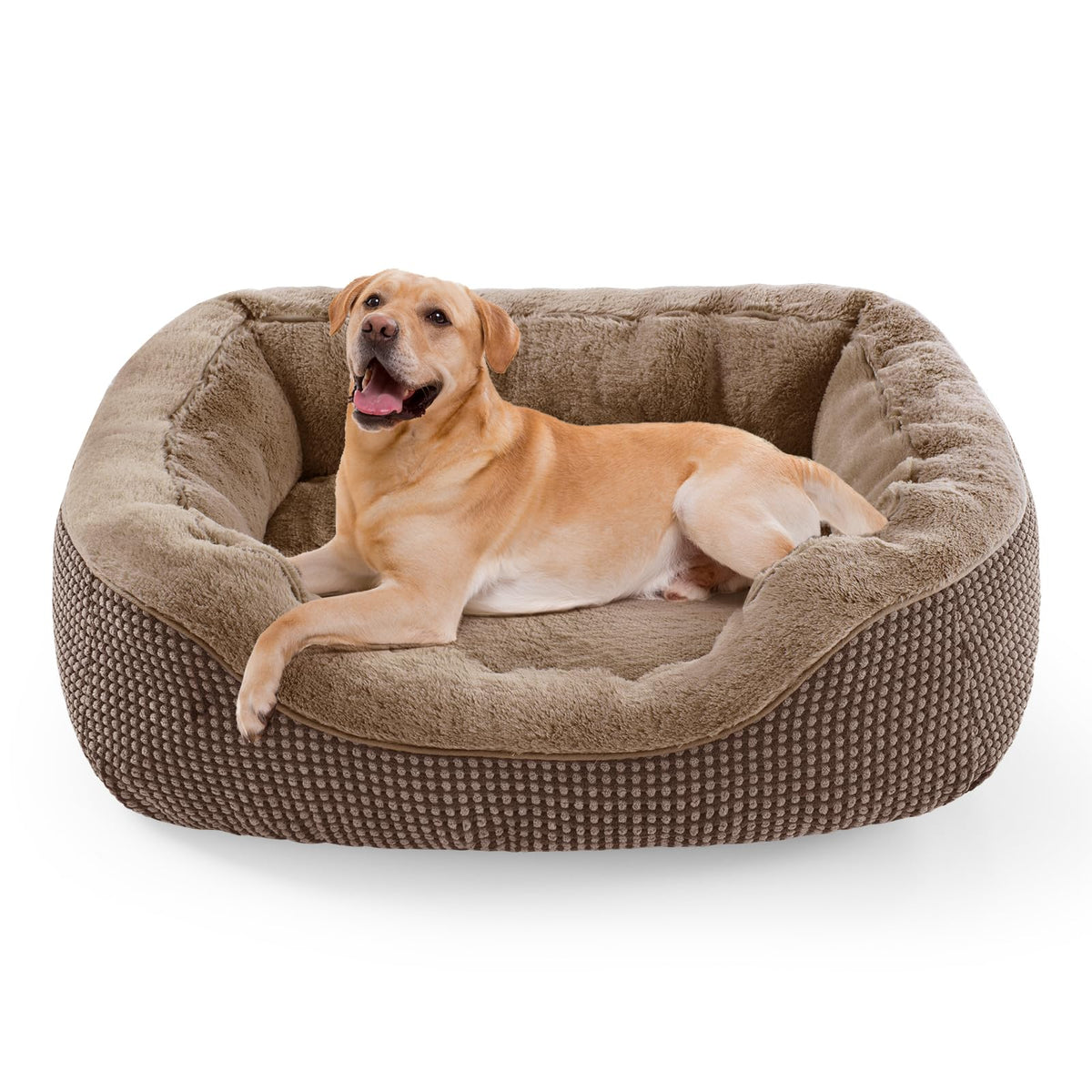INVENHO Small Dog Bed for Small Dogs, Cat Beds for Indoor Cats Washable, Orthopedic Dog Bed, Warming Soft Calming Sleeping Puppy Bed Durable Pet Bed with Anti-Slip Bottom S(20"x19"x6")