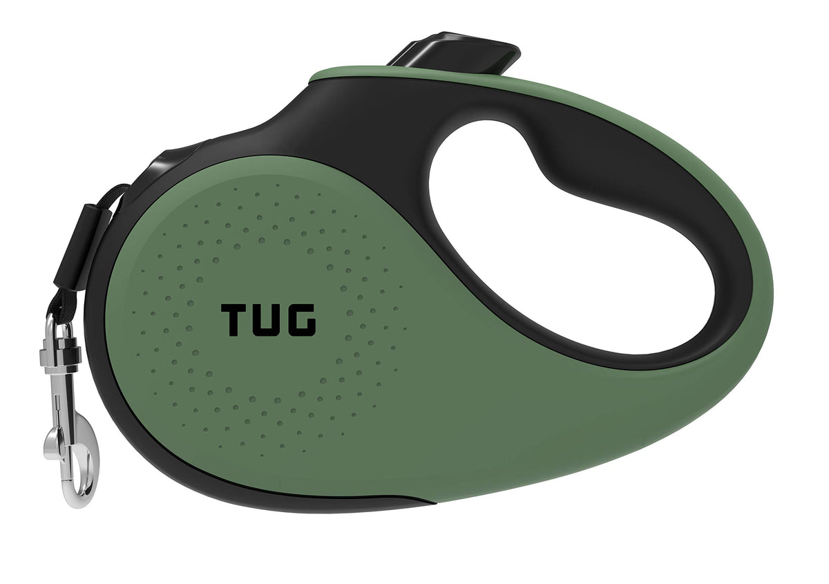 TUG Original Retractable Dog Leash, 16 ft (Medium, White)