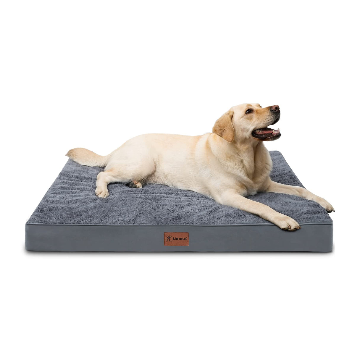 Waterproof Medium Size Dog Crate Bed Orthopedic 35x22 Grey